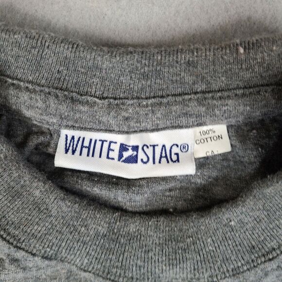 White Stag Montreal Canada Men's T-Shirt Size Large Gray Cotton - Picture 4 of 11